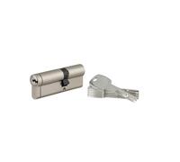 THIRARD - Cilindro Desembragable Transit 1 - Nickelado - Seguridad Nivel 7-6 Pasadores - Antiganzúa, Antiarranque - 35 x 50 mm - 5 Llaves Reversibles Largas - Gris
