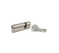 THIRARD - Cilindro Desembragable Transit 1 - Nickelado - Seguridad Reforzada - 6 Pasadores - Antiganzúa, Antiarranque - 30 x 80 mm - 5 Llaves Reversibles Largas - Gris