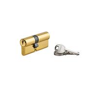 THIRARD, Cilindro para cerradura de doble entrada Ecopro 30x40mm de aluminio, antisabotaje, 3 llaves de acero niquelado, mecanismo de 5 pitones, ideal para puerta de entrada