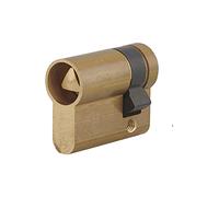 THIRARD - Cilindro Perfil Europeo - Latón - Sistema de Seguridad - Triángulo Interno Ascensor 9 mm - Panneton Orientable - Ø 30 x 10 mm - Amarillo - Protección Antirrobo