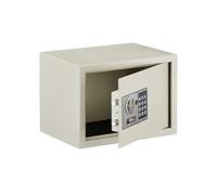 THIRARD - Cofre de Seguridad de Sobreponer - Cierre Electrónico con Código - Acero - Uso Doméstico - Código Modificable 3 a 8 Dígitos - 2 Pernos de Ø16 mm - 250 x 350 x 250 mm - Gris - 16,5 L