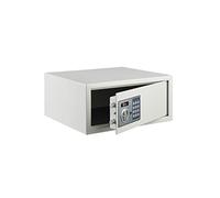 THIRARD - Cofre de Seguridad para Portátil - Cierre Electrónico con Código - Acero - Uso Doméstico - Código Modificable 3 a 8 Dígitos - 2 Pernos de Ø16 mm - 195 x 420 x 365 mm - Gris - 13,7 L