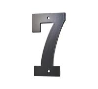 THIRARD - Número 7 para Atornillar - Aleación Metálica - Exterior - Ideal para Número de Casa y Buzón - Resistente a Intemperie - Altura 80 mm - Negro