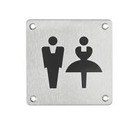 Thirard - Placa de identificación para hombre y mujer (100 x 100 mm)