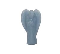THIRD EYE CRYSTALS Ángel de cristal curativo tallado a mano Ángel guardián Piedra preciosa Ángel Lite Piedra natural Mini ángel de bolsillo Estatua de Reiki Feng Shui Amuletos de la suerte Regalos