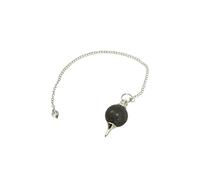 THIRD EYE CRYSTALS Bola de cristal Colgante de cadena de péndulo Aventurina gris Símbolo de Reiki Piedras de chakra Cuarzo Tallado a mano Feng Shui Amuleto de la suerte Accesorios de bolsillo