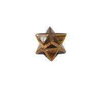 THIRD EYE CRYSTALS Merkaba Star Crystal Ornamento Tigers Eye New Home Tallado a mano Artículos decorativos para interiores Escultura de piedra Regalos fabulosos Mini figuras