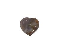 THIRD EYE CRYSTALS Puff Heart Mix Stone Crystal Gemstone Rock Decor Colección religiosa Regalos de buena suerte Showpiece Reiki Símbolo Hecho a mano Sala de estar Piedras talladas Accesorios