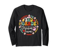 Third Grade Dream Team Back to School 3rd Grade Teacher Kids Manga Larga