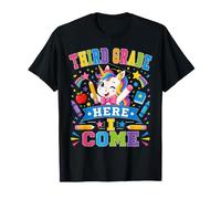 Third Grade Here I Come Unicorn 3rd Grader Back To School Camiseta