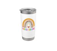 Third Grade Teacher Student Boho Rainbow Back To School Vaso térmico de acero inoxidable de doble pared