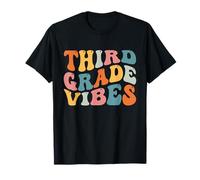 Third Grade Vibes 3rd Grade Teacher Retro 1st Day Of School Camiseta