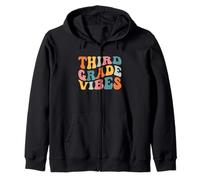 Third Grade Vibes 3rd Grade Teacher Retro 1st Day Of School Sudadera con Capucha