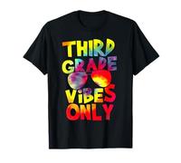 Third Grade Vibes Back To School Teacher Student Tie Dye Camiseta
