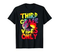 Third Grade Vibes Back To School Teacher Student Tie Dye Camiseta gráfica económica