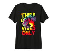Third Grade Vibes Back To School Teacher Student Tie Dye Camiseta Premium