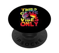 Third Grade Vibes Back To School Teacher Student Tie Dye PopSockets PopGrip Adhesivo