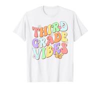 Third Grade Vibes Groovy Butterfly 3er grado Regreso a la escuela Camiseta