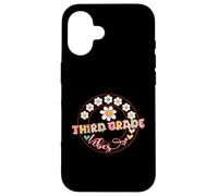 Third Grade Vibes Teacher Back To School Flores de tercer grado Carcasa para iPhone 16
