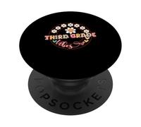 Third Grade Vibes Teacher Back To School Flores de tercer grado PopSockets PopGrip Adhesivo