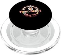 Third Grade Vibes Teacher Back To School Flores de tercer grado PopSockets PopGrip para MagSafe
