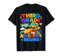Third Grade Where The Adventure Begins Back To School Bus Camiseta