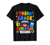 Third Grade Where The Adventure Begins Back To School Camiseta