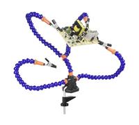 Third Hand Tool - Jewelry Hobby Workshop Helping Station, Flexible Helping Hands Third Hand Soldering Station Tool, 4 Flexible Arms With Adjustable Table Desk Clamp Rotating PCB Holder For Painting