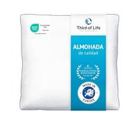 Third of Life Almohada 80x80 inSPIRO | Almohada para Dormir de Lado, Boca Arriba o Boca Abajo, Suave y Ligera, Lavable a máquina, cojín Grande 80x80