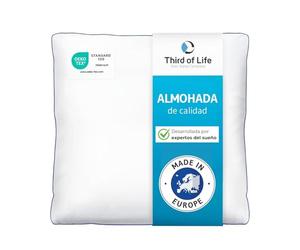 Third of Life Almohada 80x80 inSPIRO | Almohada para Dormir de Lado, Boca Arriba o Boca Abajo, Suave y Ligera, Lavable a máquina, cojín Grande 80x80