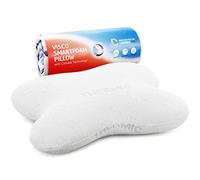 Third of Life Almohada ergonómica ACAMAR para Dormir de Lado o en posición fetal, Almohada Cervical de Espuma viscoelástica con Funda termorregulante, Almohada Mariposa ortopédica