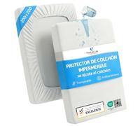 Third of Life Protector de Colchón Impermeable y Transpirable | Funda Hipoalergénica | Protección Óptima |Antiácaros, Antibacteriano y Antimoho | Cubre Colchón Higiénico (200 x 200 cm)