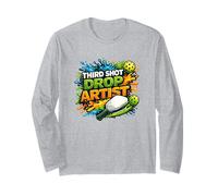 Third Shot Drop Artista Pickleball Player Art Manga Larga
