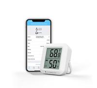THIRDREALITY Sensor de temperatura y humedad Zigbee con pantalla LCD digital, requiere concentrador ZigBee, grabación de aplicaciones, monitoreo remoto y domótica inteligente, pilas AAA incluidas