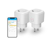 THIRDREALITY Zigbee Smart Plug with Power Consumption,2 Piece (Type F),16A,Zigbee Repeater,ZigBee Hub Required,Work with Home Assistant,Homey, Compatible with SmartThings,Alexa,Hubitat