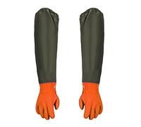 thirei Guantes de Estanque, Guantes Largos de Goma Impermeables, Guantes Gruesos Para el Cuidado del Acuario y del Estanque, Guantes de Jardinería, 70 cm, 1 Par