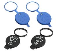 thirei Tapón de Depósito, 4 Piezas Tapa Tanque Limpiaparabrisas, Apto para la Mayoría de los Coches, Negro y Azul
