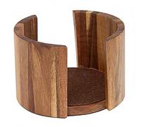 Thirstystone Posavasos de Madera de Acacia Natural con Capacidad para Posavasos Redondos de 4 Pulgadas