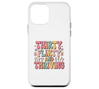 Thirty Flirty And Thriving 30th Birthday Party 30 Year Old Carcasa para iPhone 12 mini