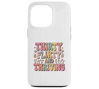 Thirty Flirty And Thriving 30th Birthday Party 30 Year Old Carcasa para iPhone 13 Pro