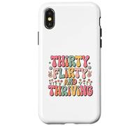 Thirty Flirty And Thriving 30th Birthday Party 30 Year Old Carcasa para iPhone X/XS