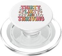Thirty Flirty And Thriving 30th Birthday Party 30 Year Old PopSockets PopGrip para MagSafe