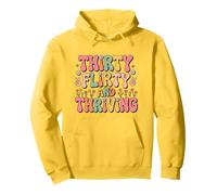 Thirty Flirty And Thriving 30th Birthday Party 30 Year Old Sudadera con Capucha