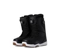 ThirtyTwo Lashed Double Boa - Botas de snowboard con cordones de doble zona y suela antideslizante, Negro/Blanco/Gum 2025, 42 EU