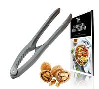 Thiru Cascanueces - Ideal para nueces - Romper sin aplastar el núcleo - Cascanueces con libro electrónico incluido con recetas - Fabricado en Alemania (Antracita básico)