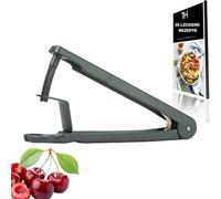 Thiru Premium descorazonador de cerezas - Cuchillas robustas de acero inoxidable - Fabricado en Alemania - Incluye libro electrónico con 25 recetas - No aplasta la fruta