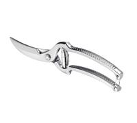 Thiru Premium Tijeras para aves - Tijeras de cocina para profesionales - Mecanismo de resorte fácil de usar para diestros y zurdos - Tijeras para carne con cierre de seguridad y funda