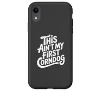 This Ain't My First Corn Dog Funny Country Music Festival Carcasa para iPhone XR
