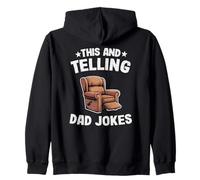 This and Telling Dad Jokes Sillón Padre Hombres Divertidos Sudadera con Capucha
