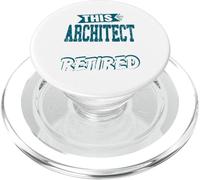 This Architect Has Just Retired Retro Funny Designs Presente PopSockets PopGrip para MagSafe